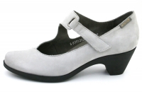 Chaussure mephisto velcro modele madelyn nubuck gris clair